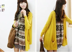 Cô nàng tín đồ của cardigan dáng dài