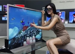 Samsung khoe TV 3D "mặt tiền" 55 inch