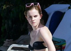 Emma Watson "mặt nặng như chì" khi đi tắm nắng cùng bạn trai