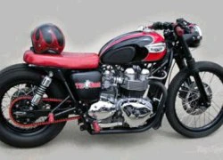 Triumph Bonneville Bobber nổi bật sắc đỏ