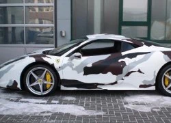 Một chiếc Ferrari 458 Italia &#8220;áo lính&#8221;