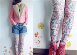 Độc đáo legging hoa