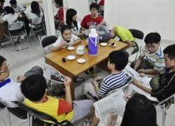 Teen Sài thành đi học... làm người già