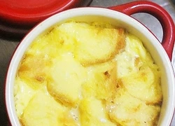 Pudding siêu dễ từ bánh mỳ - bơ - sữa