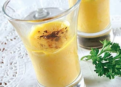 Bánh flan sầu riêng