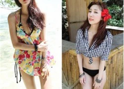 Mix trang phục thật xinh với bikini