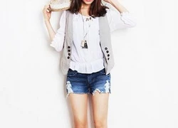 Diện jeans shorts thật xinh