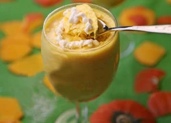 Pudding bí đỏ kem tươi