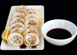 Thơm ngon món mực nhồi tempura