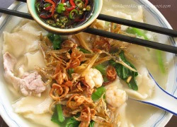 Cuối tuần ngẫu hứng nấu cháo bánh canh thập cẩm