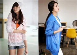 Cardigan mũ nghịch nghịch, yêu yêu