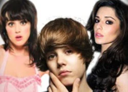 Justin Bieber phải lòng Cheryl Cole, Katy Perry