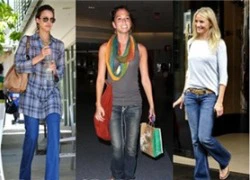 Nghía các xì-ta &#8220;lăng xê&#8221; mốt jeans ống vẩy