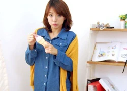 Chế xì-tai thu đông cho trang phục denim