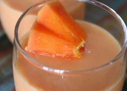 Tráng miệng bổ dưỡng: Pudding đu đủ