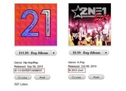 "Hàng nhái" 2NE1, Big Bang và Se7en xuất hiện trên iTunes