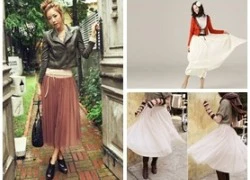 Cực bồng bềnh và lãng mạn cùng maxi skirt