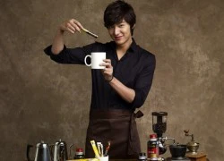 Lee Min Ho &#8220;siêu đẹp trai&#8221; khi&#8230; pha cà phê