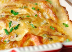 Gà nướng phô mai theo kiểu Lasagna