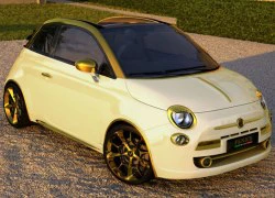 Fiat 500 C mạ vàng tuyệt đẹp