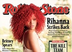 Rihanna diện quần vẽ lên bìa tạp chí