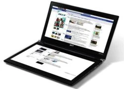 Acer Iconia Touchbook, laptop hai màn hình chính thức được bán ra