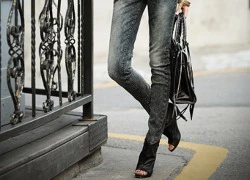 Cá tính cùng ankle boot hở mũi