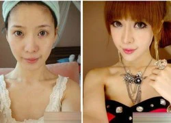 'Bộ mặt thật' của những hot girl có gương mặt búp bê