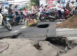 Sau mưa, "hố tử thần" đồng loạt tái xuất