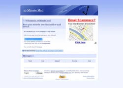 10 Minute Mail - Địa chỉ email tồn tại trong... 10 phút