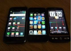 iPhone 4 vs HTC Sensation vs Samsung Galaxy S II : "Siêu nhân" đụng độ