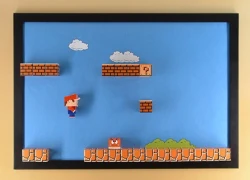 Tự làm tranh 3D Mario siêu nhắng