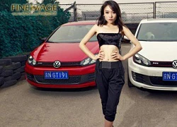 Volkswagen Golf GTI "quây" cô nàng nhỏ xinh