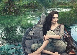 Angelina Jolie không trang điểm trong quảng cáo Louis Vuitton