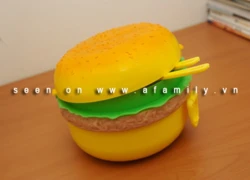 Hộp cơm hình... hamburger xinh xắn