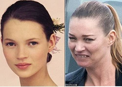 Kate Moss và gương mặt biến đổi ghê sợ sau 2 thập kỉ