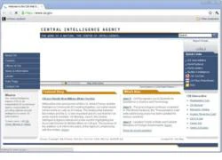 Trang web của CIA bị đánh sập