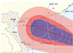 Bão giật cấp 12 đang hướng thẳng vào miền Bắc