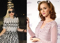 Gaga và Katy đồng loạt khoe kiểu tóc mới