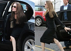 Angelina Jolie lộ chân gân guốc