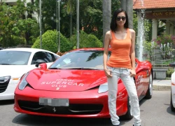 Ngô Thanh Vân khoe dáng bên 'ngựa chiến' Ferrari 458