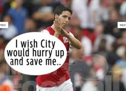 Truyện tranh về Wenger, Nasri và Fabregas