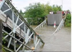 An Giang: lại sập cầu, một người chết