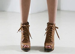 Ankle boot hở mũi Hàn Quốc