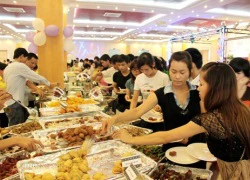 Mới lạ với tiệc cưới buffet .