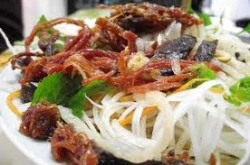 Cay cay nộm bò khô Hà Nội