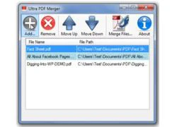 Ghép nối nhiều file PDF thành một với Ultra PDF Merge