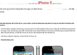 Giới kinh doanh điện thoại 'hớ' vì iPhone 5