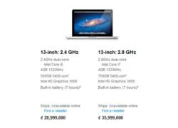 MacBook Pro nâng cấp, giá không đổi