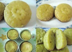 [Chế biến]-Bánh pudding chuối chín vàng ruộm